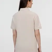 Рубашка поло унисекс Pacific, бежевая (льняная), размер XL Рубашка поло унисекс Pacific, бежевая (льняная), размер XL