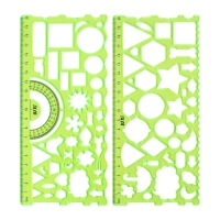 Набор трафаретов, 2 штуки, пластик, Геометрические фигуры МИКС Набор трафаретов, 2 штуки, пластик, Геометрические фигуры МИКС