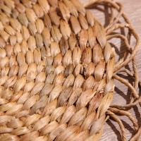 Коврик плетёный круглый 38 см