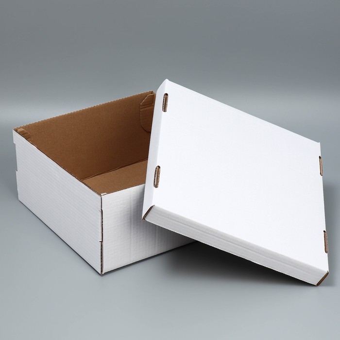 Коробка для торта, кондитерская упаковка &laquo;Белая&raquo;, 29 х 29 х 15 см