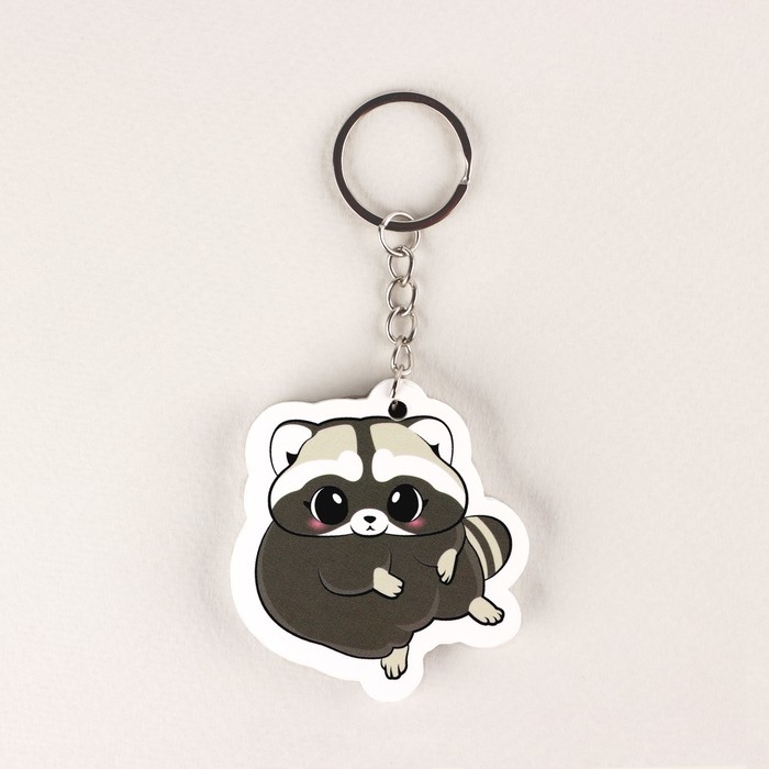 Брелок для ключей &laquo;Енот&raquo;, 10.2 х 4.8 см