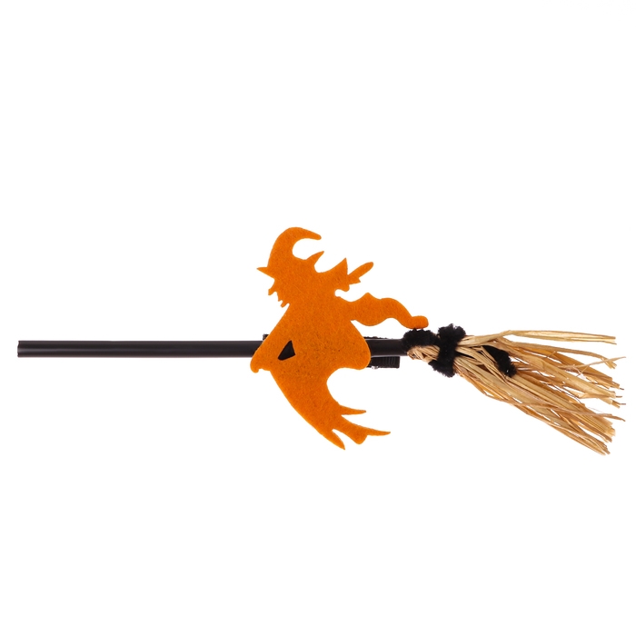 Зажим для волос Зажим для волос "Ведьма на метле", цвета МИКС