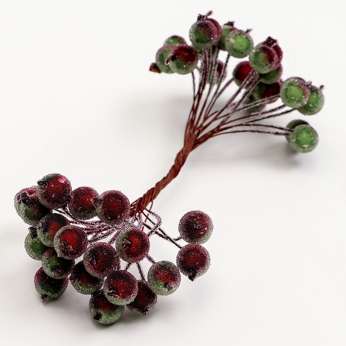 Новый год! Декоративные ягодки, 7 &times; 6 &times; 7 см, 40 ягод