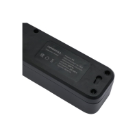 Сетевой фильтр Гарнизон 2.0 EPS-5-B-2, 5 р, 10А, 2м, ур.защиты 2+, черный