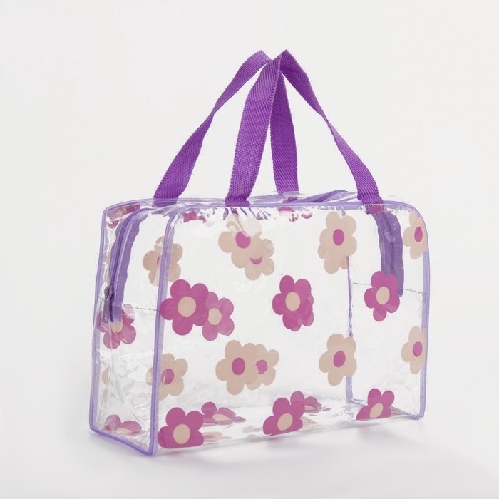 Косметичка на молнии, цвет фиолетовый Косметичка на молнии, цвет фиолетовый