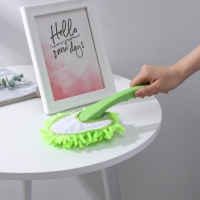 Щётка для уборки Доляна, насадка из микрофибры, 32&times;14 см, букли, цвет МИКС