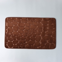 Коврик для ванной и туалета SAVANNA Memory foam, 50&times;80 см, цвет коричневый