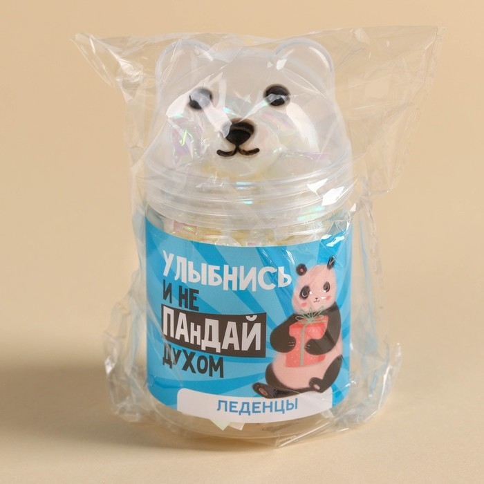 Леденцы в банке - мишка &laquo;Улыбнись&raquo;, 50 г.