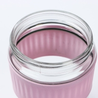 Стакан с крышкой &laquo;Осторожно, горячо&raquo;, 350 мл, стекло