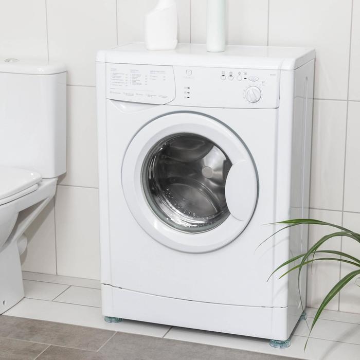 Антивибрационные подставки &laquo;Доляна&raquo;, 4 шт, круглые, цвет прозрачный