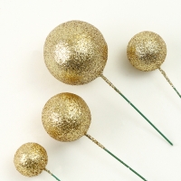 Набор топперов «Бусины», набор 20 шт., цвет золото Набор топперов «Бусины», набор 20 шт., цвет золото