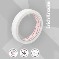 Клейкая лента двусторонняя, 18 мм х 12 метра, ErichKrause, прозрачная Клейкая лента двусторонняя, 18 мм х 12 метра, ErichKrause, прозрачная