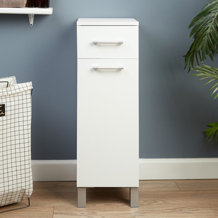 Комод для ванной комнаты с корзиной для белья, 34 х 30 х 85 см
