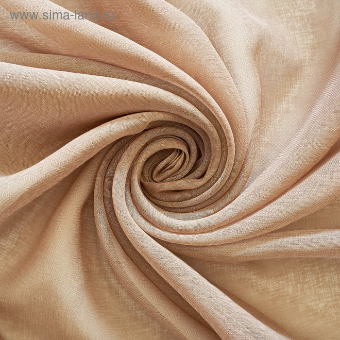 Штора-тюль Witerra Лен 200х275см, какао, пэ100% Штора-тюль Witerra Лен 200х275см, какао, пэ100%