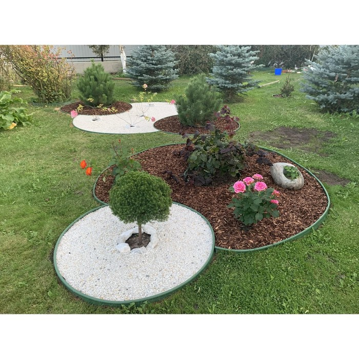 Лента бордюрная, 0,11 &times; 10 м, толщина 1 мм, пластиковая, чёрная, KANTA