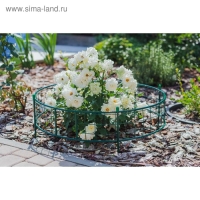 Клумба оцинкованная, 37 &times; 70 &times; 70 см, зелёная, &laquo;Решётка&raquo;