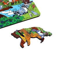 Пазл деревянный фигурный «Однажды в лесу», 60 элементов Пазл деревянный фигурный «Однажды в лесу», 60 элементов