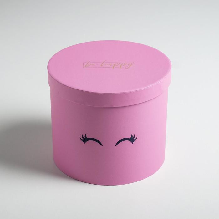 Набор шляпных коробок для цветов 5 в 1, упаковка подарочная, &laquo;Глазки&raquo;, 14 х 13 см - 22 х 19,5 см