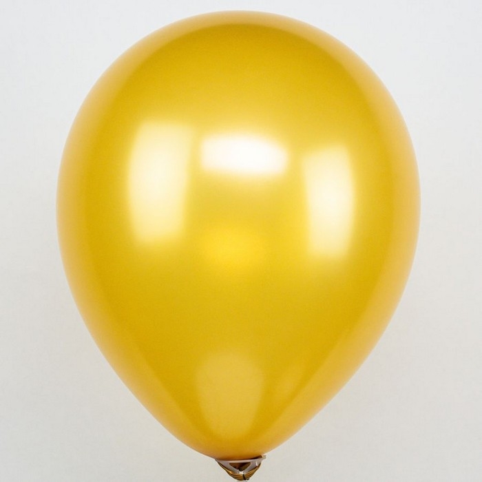 Шар латексный 12 Шар латексный 12", пастель, набор 50 шт., белый, золото, чёрный МИКС