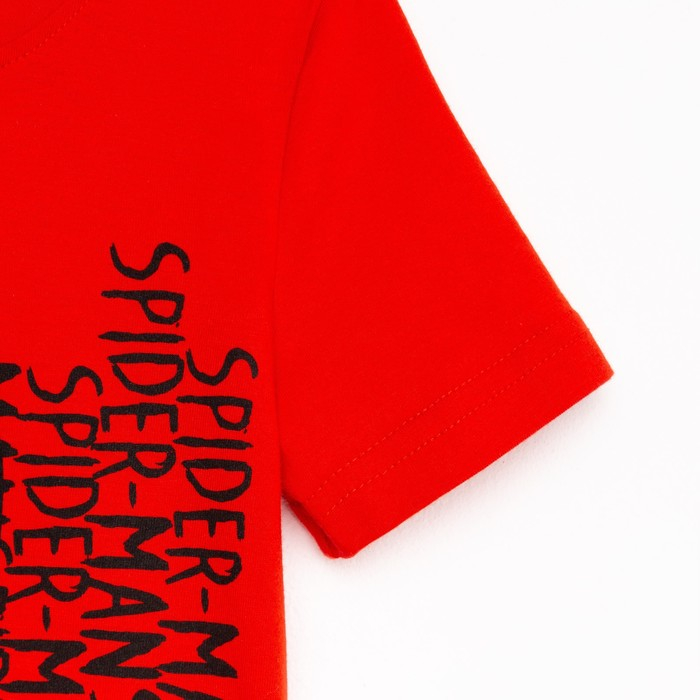 Футболка MARVEL &laquo;Человек паук&raquo;, рост 122-128 (34), цвет малиновый