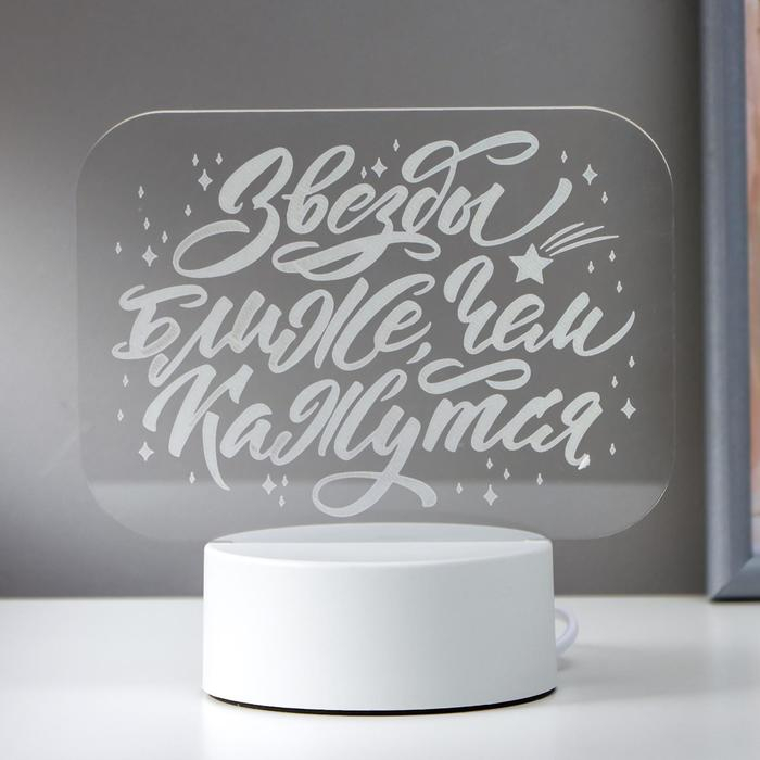 Светильник Светильник "Звезды ближе" LED RGB от сети 9,5х16,5х16 см RISALUX