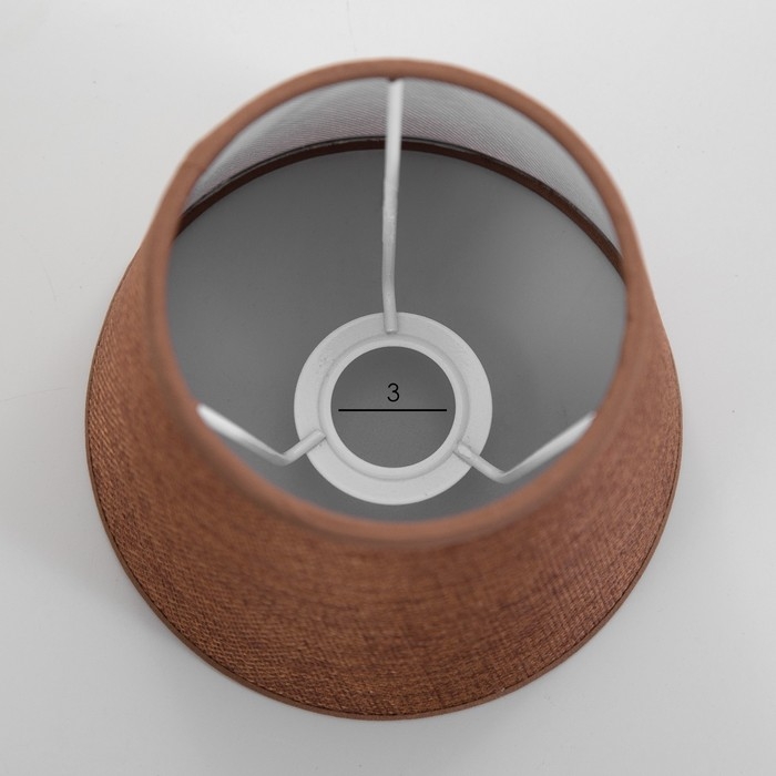 Абажур E14 кофе 15х15х13 см Абажур E14 кофе 15х15х13 см