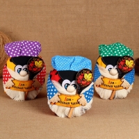 Домовой Санёк "Дом - полная чаша", с ложкой, 19 х 17 см, микс Домовой Санёк "Дом - полная чаша", с ложкой, 19 х 17 см, микс