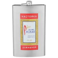 Фляжка для алкоголя и воды "Настойка", нержавеющая сталь, подарочная, 1.92 л, 64 oz Фляжка для алкоголя и воды "Настойка", нержавеющая сталь, подарочная, 1.92 л, 64 oz