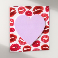 Магнит с блоком для записей "Поцелуи" 10,5х10,5 см Магнит с блоком для записей "Поцелуи" 10,5х10,5 см