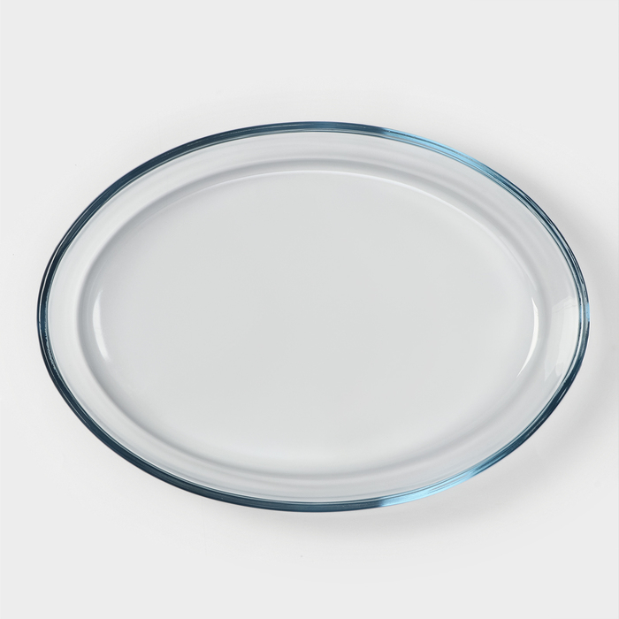 Форма стеклянная овальная для СВЧ Borcam, без крышки Форма стеклянная овальная для СВЧ Borcam, без крышки