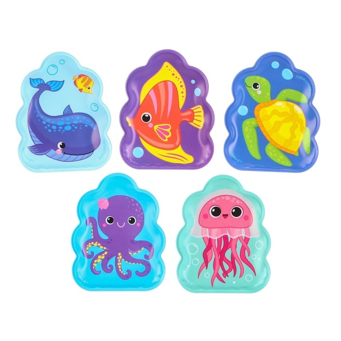 Игрушки для ванны &laquo;Подводный мир&raquo; книжка и пальчиковый театр, Крошка Я