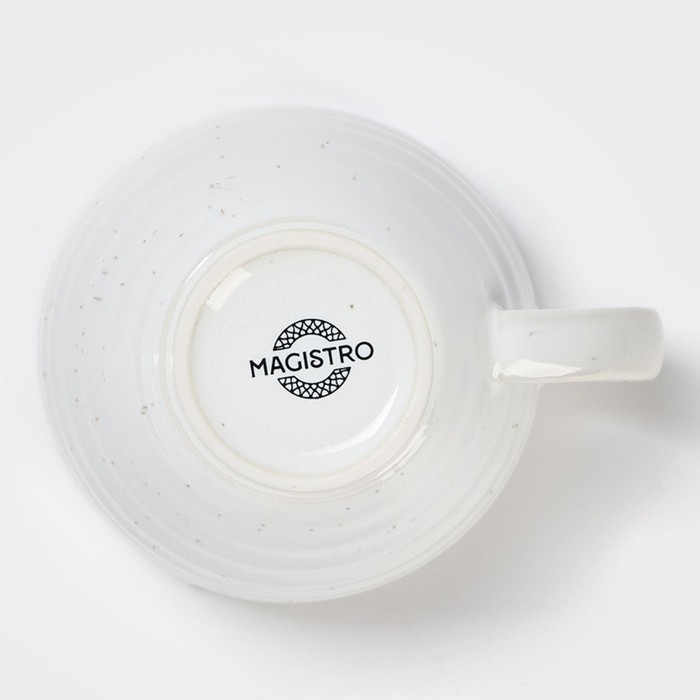 Чашка фарфоровая Magistro Urban, 200 мл, цвет белый Чашка фарфоровая Magistro Urban, 200 мл, цвет белый