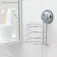 Держатель для фена на вакуумной присоске Accoona, 13&times;9,5&times;17 см, цвет хром