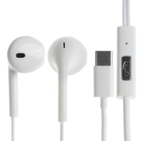 Наушники BYZ SE528, проводные, вкладыши, микрофон, Type-C, белые Наушники BYZ SE528, проводные, вкладыши, микрофон, Type-C, белые