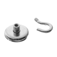 Магнит неодимовый Cartage с крючком для авто, d:36 мм. сцепление 18 кг Магнит неодимовый Cartage с крючком для авто, d:36 мм. сцепление 18 кг