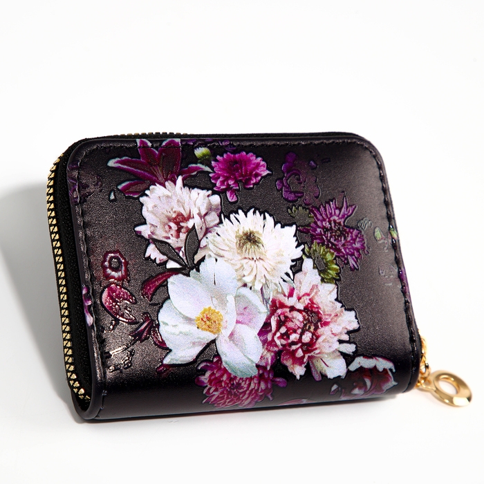 Кошелёк на молнии «Выбражулька», цвет чёрный Кошелёк на молнии «Выбражулька», цвет чёрный