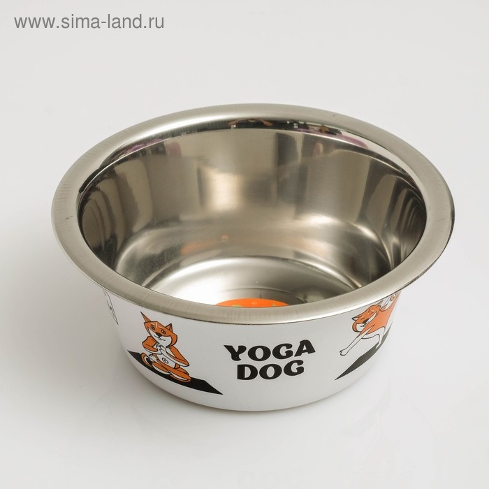Миска стандартная Миска стандартная "Пижон. Yoga Dog", 450 мл