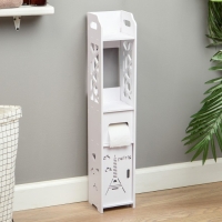 Пенал для ванной комнаты Париж, напольный, 15 х 15 х 80 см, пластик Пенал для ванной комнаты Париж, напольный, 15 х 15 х 80 см, пластик