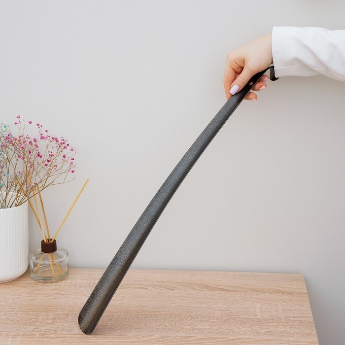 Ложка для обуви, 55 см, толщина 1,5 мм, цвет бронза антик