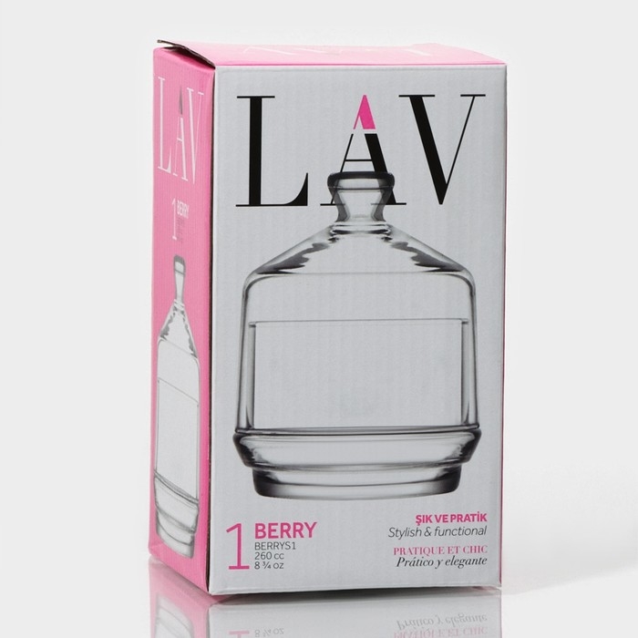 Баночка стеклянная для мёда и варенья Berry, 260 мл Баночка стеклянная для мёда и варенья Berry, 260 мл