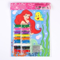 Набор для творчества: фреска песком с блёстками (9 цветов), "Русалочка Ариэль", Принцессы Набор для творчества: фреска песком с блёстками (9 цветов), "Русалочка Ариэль", Принцессы