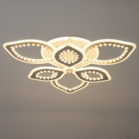 Люстра с ПДУ "Алина" LED 150Вт 3000-6000Вт RGB белый 60х60х13,5см BayerLux