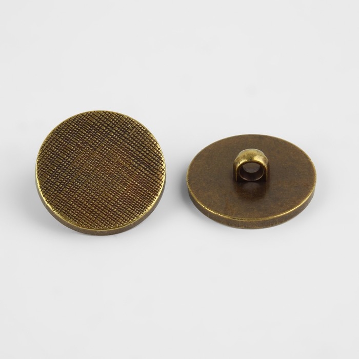 Набор пуговиц на ножке, d = 25 мм, 10 шт, цвет бронзовый Набор пуговиц на ножке, d = 25 мм, 10 шт, цвет бронзовый