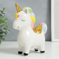 Копилка керамика "Единорожка с золотыми крылышками и рогом" 15,5х6,9х18 см Копилка керамика "Единорожка с золотыми крылышками и рогом" 15,5х6,9х18 см