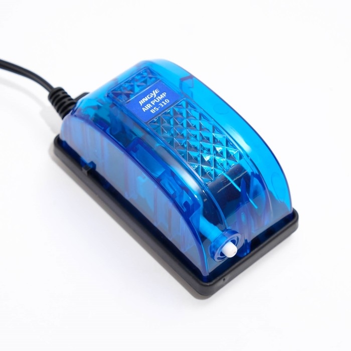 Компрессор воздушный JINGYE BS-310, прозрачный корпус, 3 л/мин, 2,5 Вт Компрессор воздушный JINGYE BS-310, прозрачный корпус, 3 л/мин, 2,5 Вт