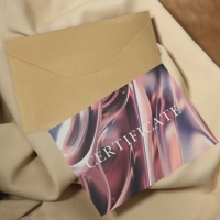 Набор подарочных сертификатов «PINK METALL», 10 шт, с крафтовыми пакетами и наклейками, цвет нежно-розовый Набор подарочных сертификатов «PINK METALL», 10 шт, с крафтовыми пакетами и наклейками, цвет нежно-розовый