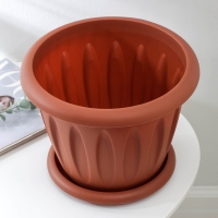 Горшок с поддоном &laquo;Фелиция&raquo;, 6,4 л, цвет терракотовый