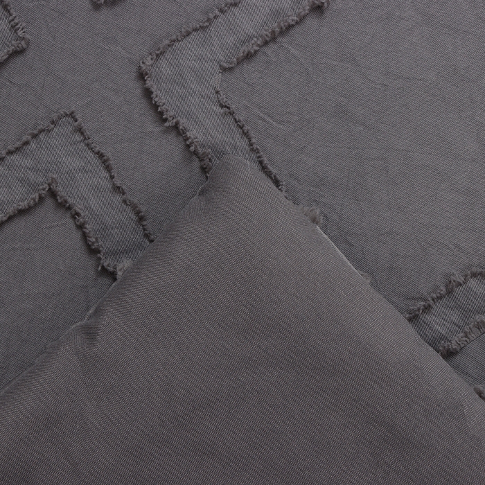 Покрывало LoveLife Tufting: Ромб цв.серый, 150*220&plusmn;5см, микрофайбер, 100% п/э