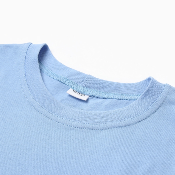 Лонгслив детский MINAKU, цвет голубой, рост 122 см