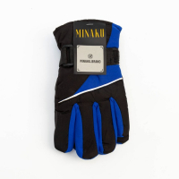 Перчатки зимние детские MINAKU, цв.синий/чёрный, р-р 16 (18 см) Перчатки зимние детские MINAKU, цв.синий/чёрный, р-р 16 (18 см)